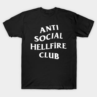 Antisocial Typographic 80's Geeky Parody Meme T-Shirt